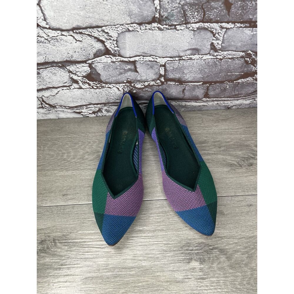 Rothys Fabric Pointed Toe Textile Slip On Ballet Flats Women’s Sz 9.5M US/40.5EU